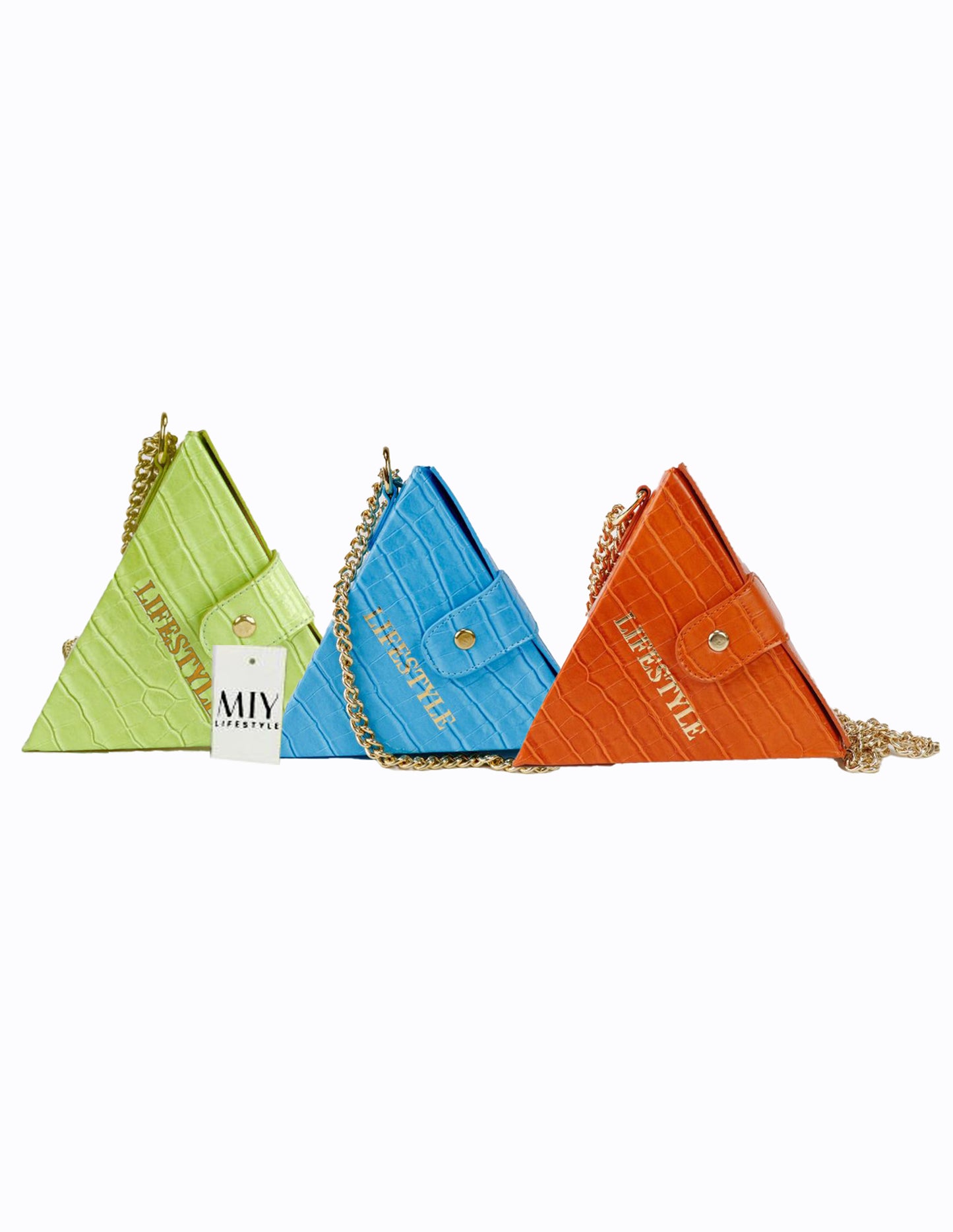 PYRAMID BAG- GREEN