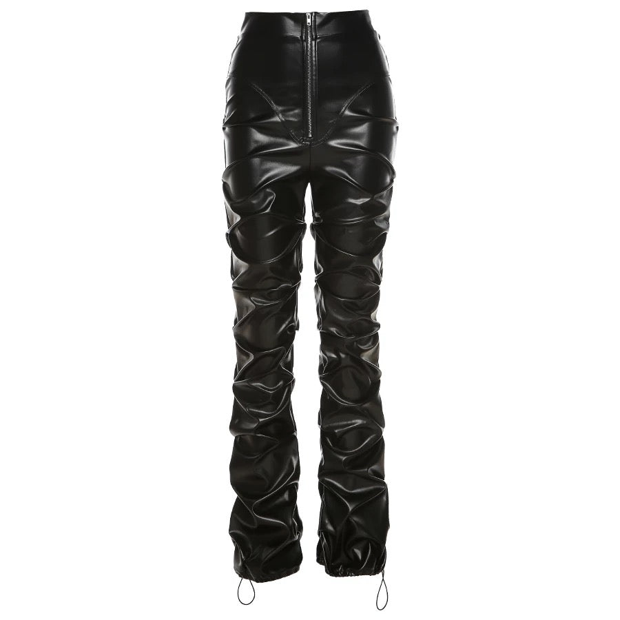 Stacked in Leather Pants – Miy Lifestyle