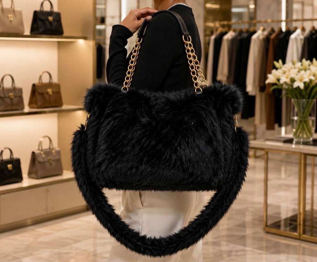 Helen Fur Handbag (Large)