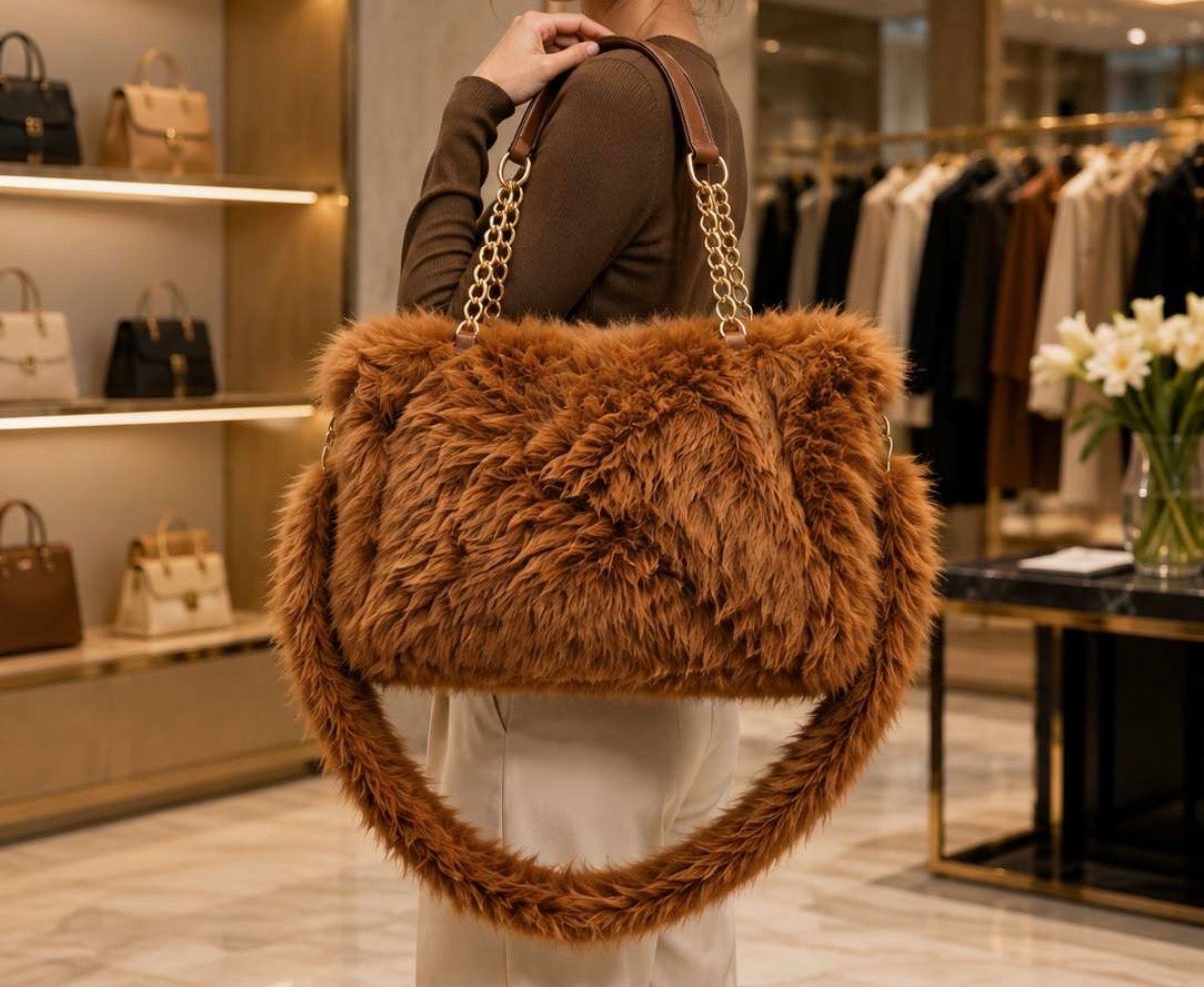 Helen Fur Handbag (Large)