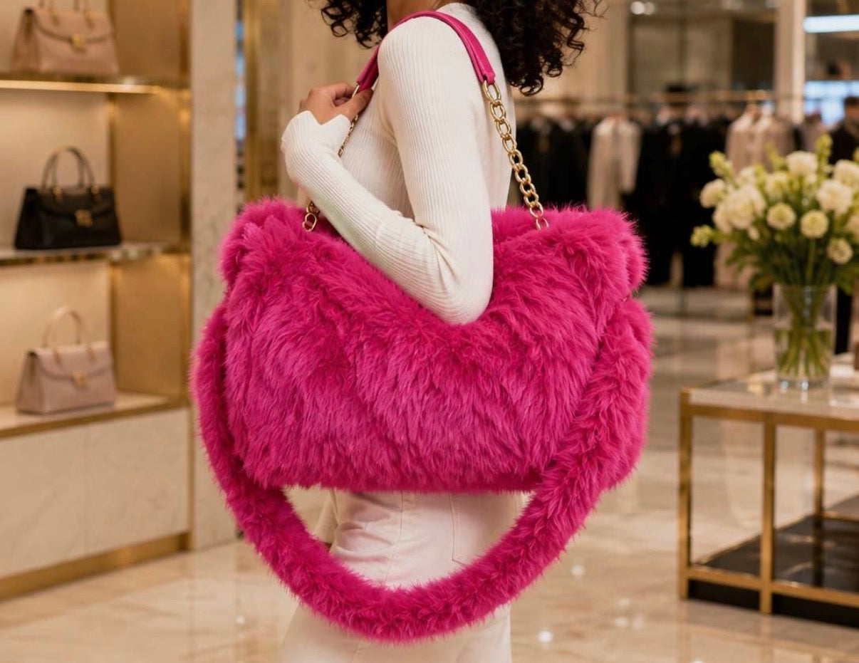 Helen Fur Handbag (Large)