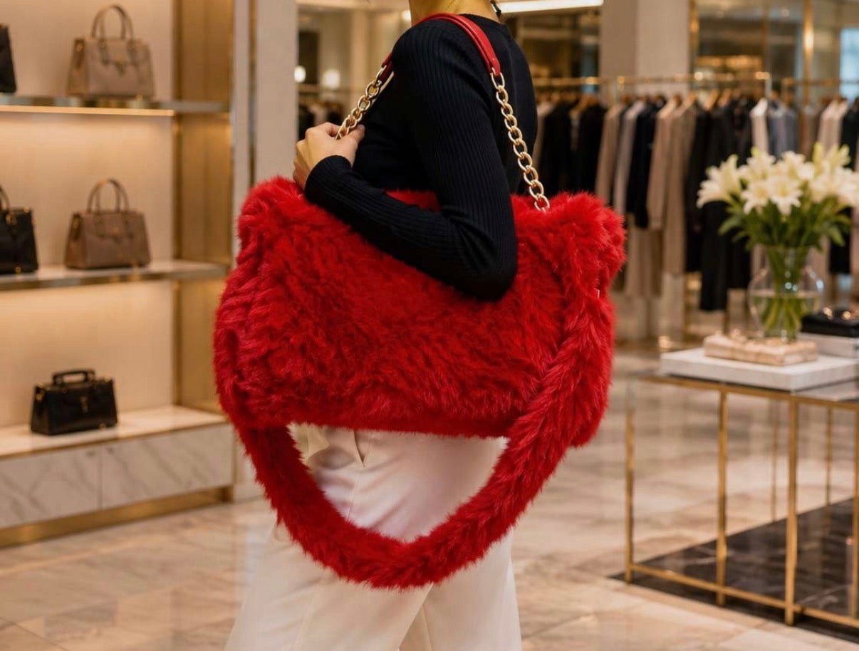 Helen Fur Handbag (Large)