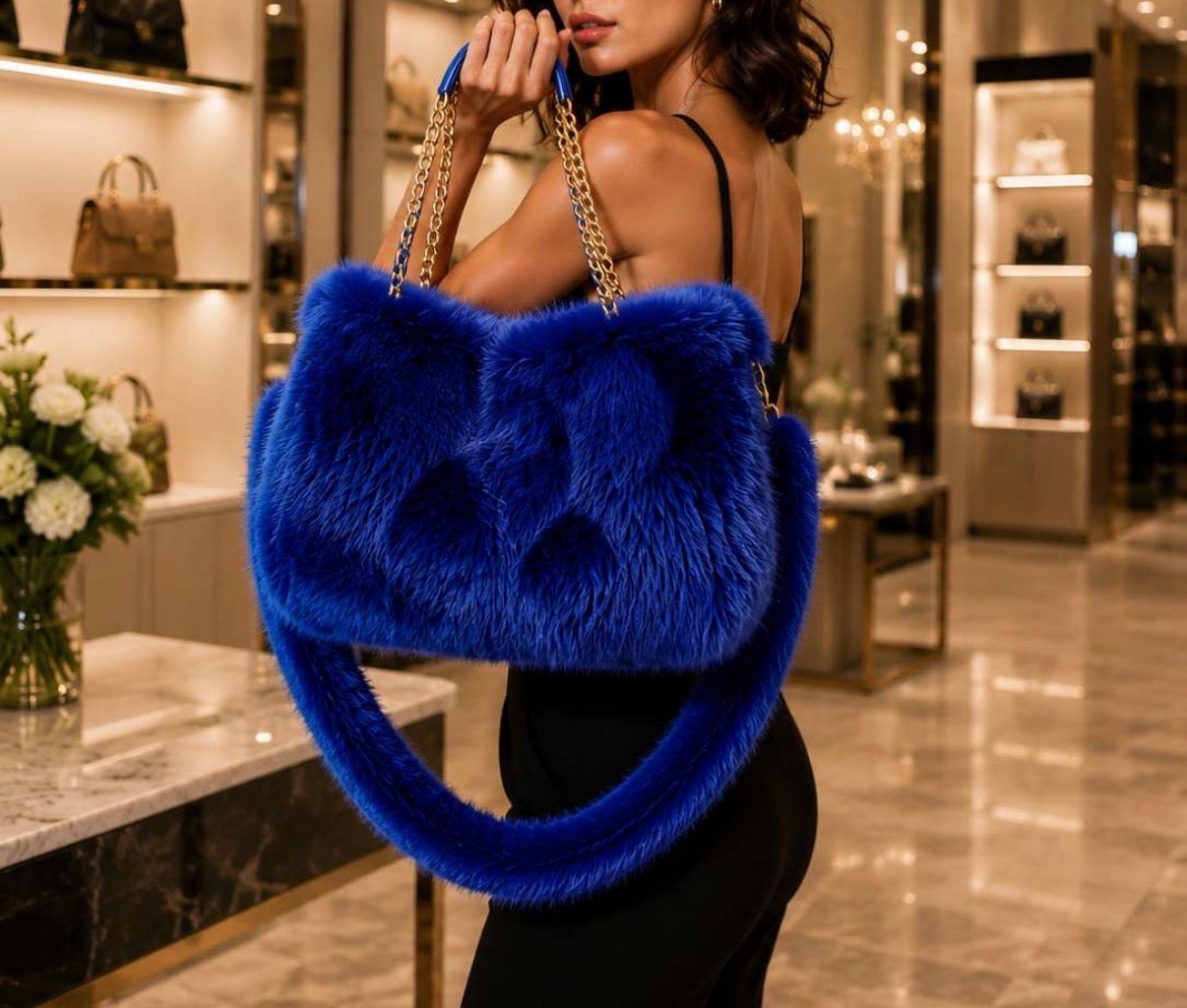Helen Fur Handbag (Large)
