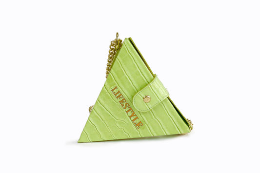 PYRAMID BAG- GREEN