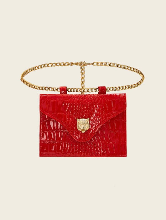 Lion Fanny Pack (Red)